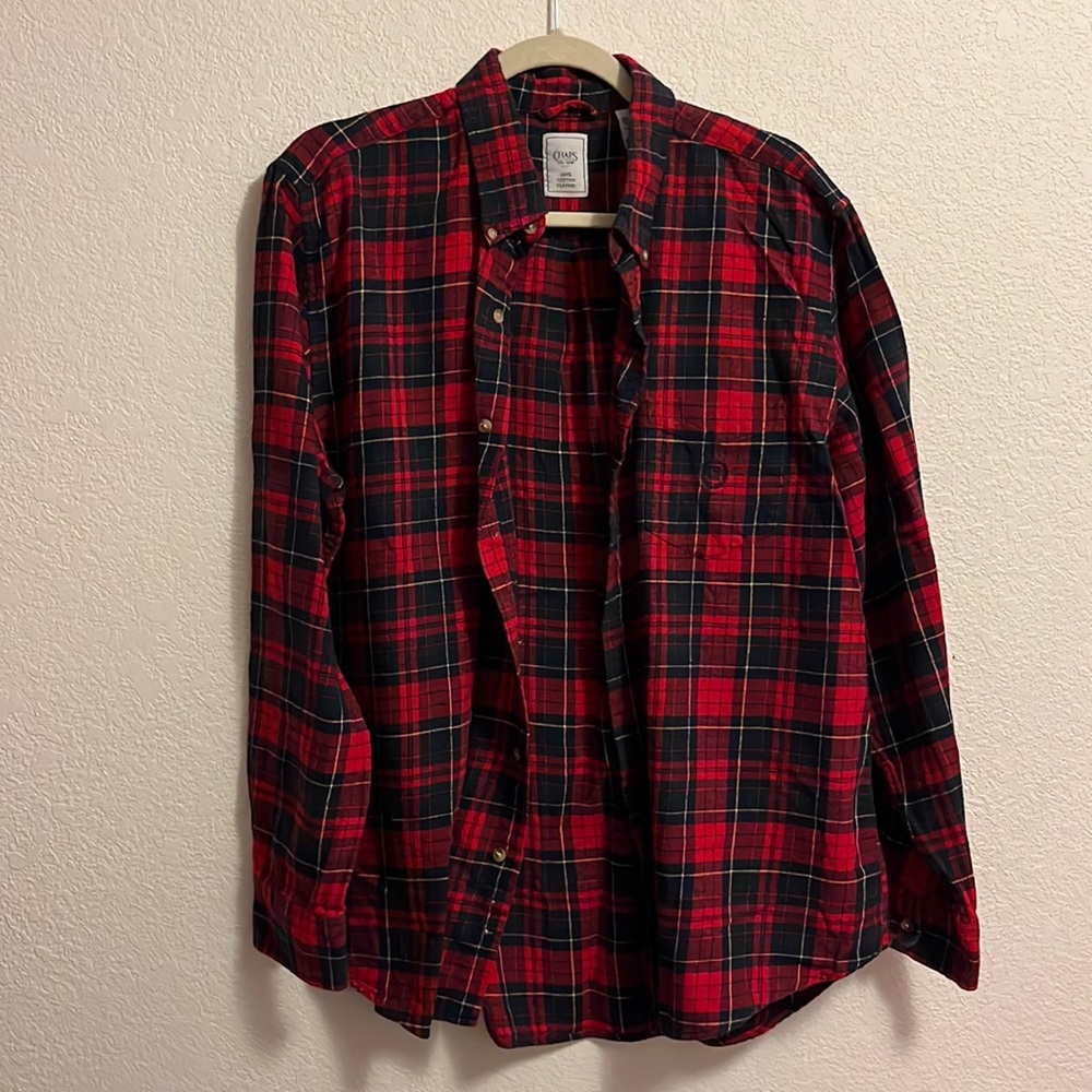 Chaps Mens Red Flannel